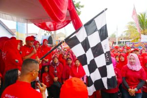 Ribuan Masyarakat Ikut Jalan Sehat HKN Ke-55 Tingkat Kabupaten Lampung Selatan