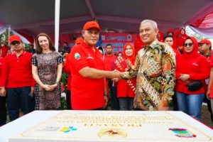 Kementerian kesehatan Beri Apresiasi Pemkab Lamsel Atas Deklarasi ODF 100% Di HKN Ke-55
