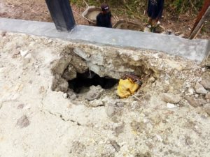 Jembatan Waysimah Palas, Baru PHO Sudah Jebol