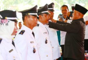 Nanang Lantik Tujuh Pj Kades di Kecamatan Jatiagung