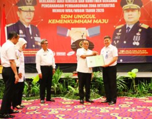 Pemkab Lamsel Hibahkan Aset Tanah Kepada Kamenkumkam Provinsi Lampung