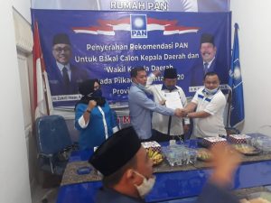 Serahkan Rekomendasi PAN, Irham : Menangkan Hipni-Melin