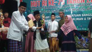 Meriahkan HUT RI ke-75 dan Sambut Tahun Baru Islam, Desa Kotadalam Gelar Pengajian Serta Santuni Anak Yatim