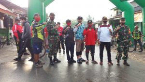 Danramil 421-07/SDM Gowes Bersama Cargo dan Ajak Perangi Covid-19