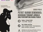 LBH-AJI Gelar Diskusi Kekerasan Jurnalis-Penyempitan Ruang Publik
