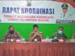 Rakorcam Sidomulyo Pencegahan Penyebaran Covid-19