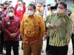 Nanang Dampingi Menteri Koordinator Perekonomian, Kepala BNPB dan Gubernur Lampung Tinjau Pelaksanaan PPKM di Lampung