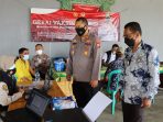 Gerai Vaksin Polres Lamsel Berikan Pelayanan di Desa Balinuraga