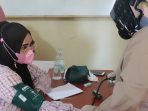 Polres Lamsel Layani Vaksinasi Khusus Pelajar dan Mahasiswa