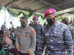 Brigif 4 Mar/BS Bersinergi dengan Polres Pringsewu Laksanakan Serbuan Vaksinasi Gratis