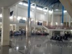 Ruang tunggu terminal A Rajabasa kota Bandarlampung tampak terlihat sudah rapi