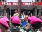 Awal Tugas, Danbrigif 4 Marinir/BS Berikan Taklimat Kepada Prajurit Petarung Harimau Sumatera