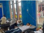 Dinas Damkar dan Penyelamatan Bersama Satpol PP Lampung Selatan Gelar Aksi Donor Darah