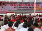 Musrenbangcam Sragi, Bupati Nanang: Pembangunan Harus Mengikutsertakan Seluruh Elemen Masyarakat