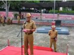 Asisten Ekobang Pimpin Apel Mingguan di Lingkungan Pemkab Lampung Selatan