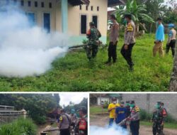 Antisipasi DBD, Sinergi TNI-Polri Bersama Masyarakat Trimurjo Gotong Royong Berantas Sarang Nyamuk