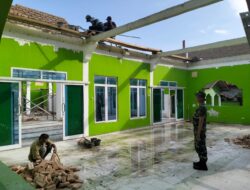Rehab Masjid Baiturrahman Salah Satu Sasaran Satgas TMMD Ke-120 Kodim 0421/Lamsel
