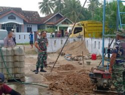 Dansatgas TMMD Ke-120 Kodim 0421/LS Tinjau Pembangunan Sasaran Fisik Tambahan Sumur Bor