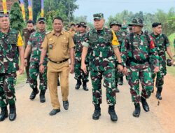 TIM Wasev Mabes TNI Kunjungan Ke Lokasi TMMD ke-120 Kodim 0421/Lampung Selatan