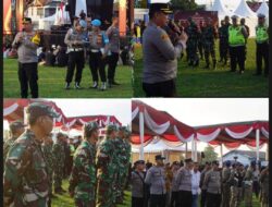 Pastikan Kondusif, Ratusan Personel Gabungan Amankan Konser Denny Caknan di Lampung Tengah
