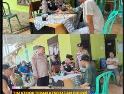 Polres Pringsewu Gelar Pemeriksaan Kesehatan Warga Terdampak Banjir