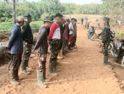 Diawali Apel Pagi, Pengerjaan Fisik Satgas TMMD Ke-120 Kodim 0421/LS Terus Dilaksanakan