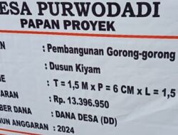 Diduga Jadi Ajang Bancakan, Pembangunan Gorong-gorong di Desa Purwodadi Dikerjakan Asalan