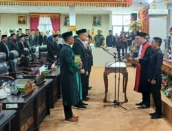Rapat Paripurna Pengambilan Sumpah Ketua dan Wakil DPRD Lamsel Periode 2024-2029