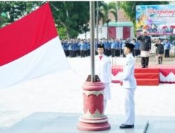 Upacara Bendera Awali Peringatan HUT Ke-68 Kabupaten Lampung Selatan