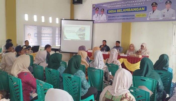 Pemdes Belambangan Gelar Penyuluhan dan Pelatihan Kesehatan untuk Kader dan Masyarakat