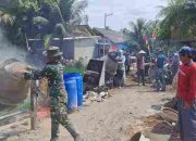 Semangat Gotong Royong Menggelora, Rabat Beton Dikerjakan Penuh Semangat