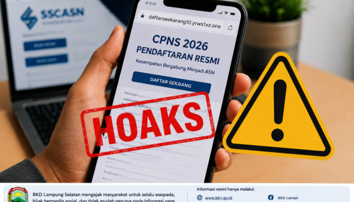 Waspada Penipuan! Link Pendaftaran CPNS 2026 Palsu Beredar, BKD Lampung Selatan Minta Warga Jeli